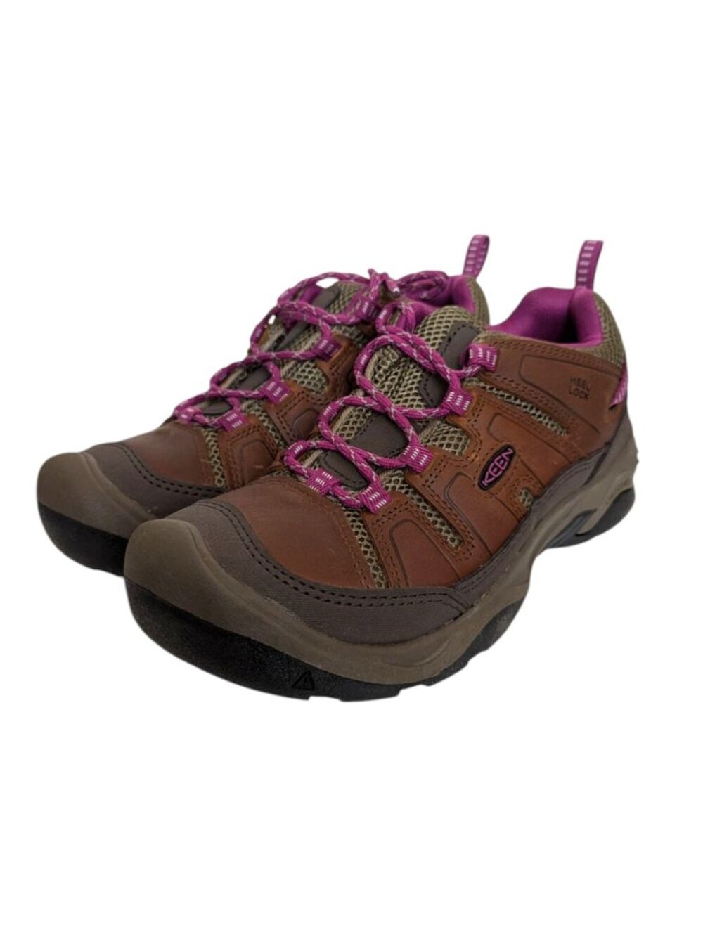 Keen Circadia Vent Leather Hiking Shoes Syrup Boysenberry Brown Purple Sz 8.5 - Picture 8 of 12
